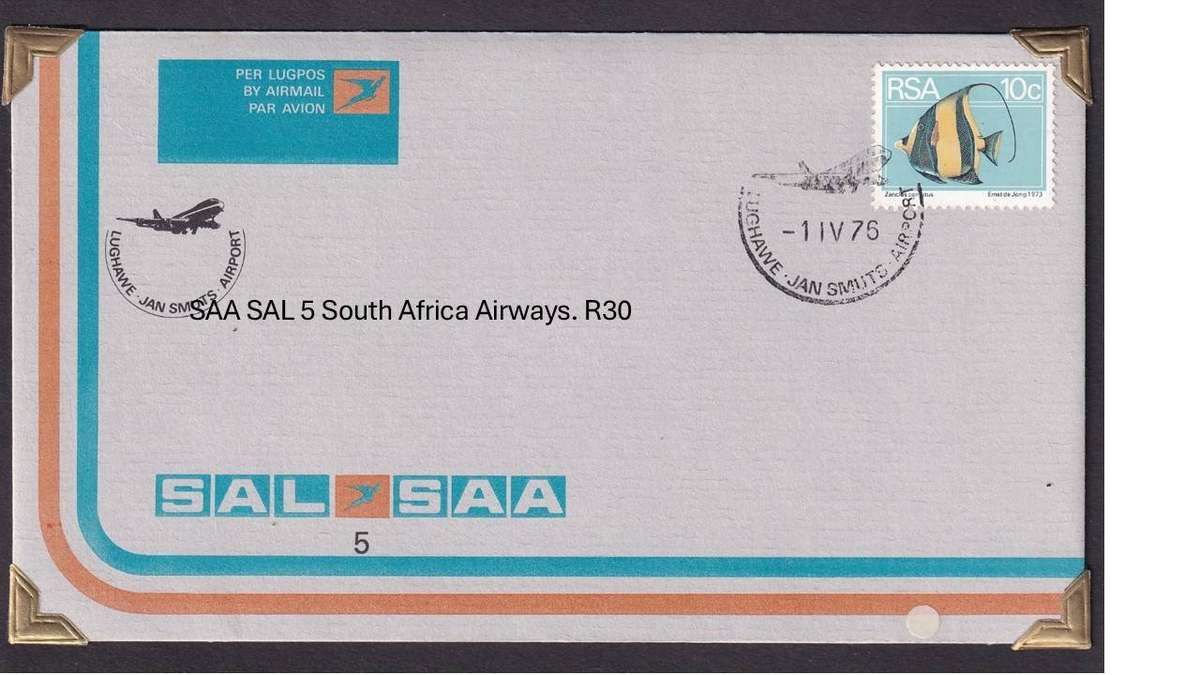 SAA SAL 5 South Africa Airways. R30