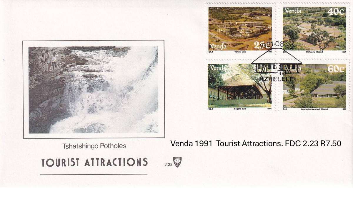 Venda 1991  Tourist Attractions. FDC 2.23 R7.50