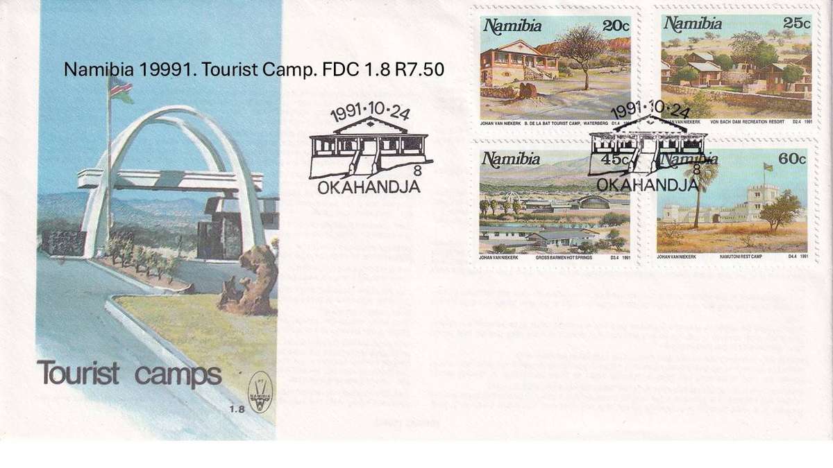 Namibia 19991. Tourist Camp. FDC 1.8 R7.50