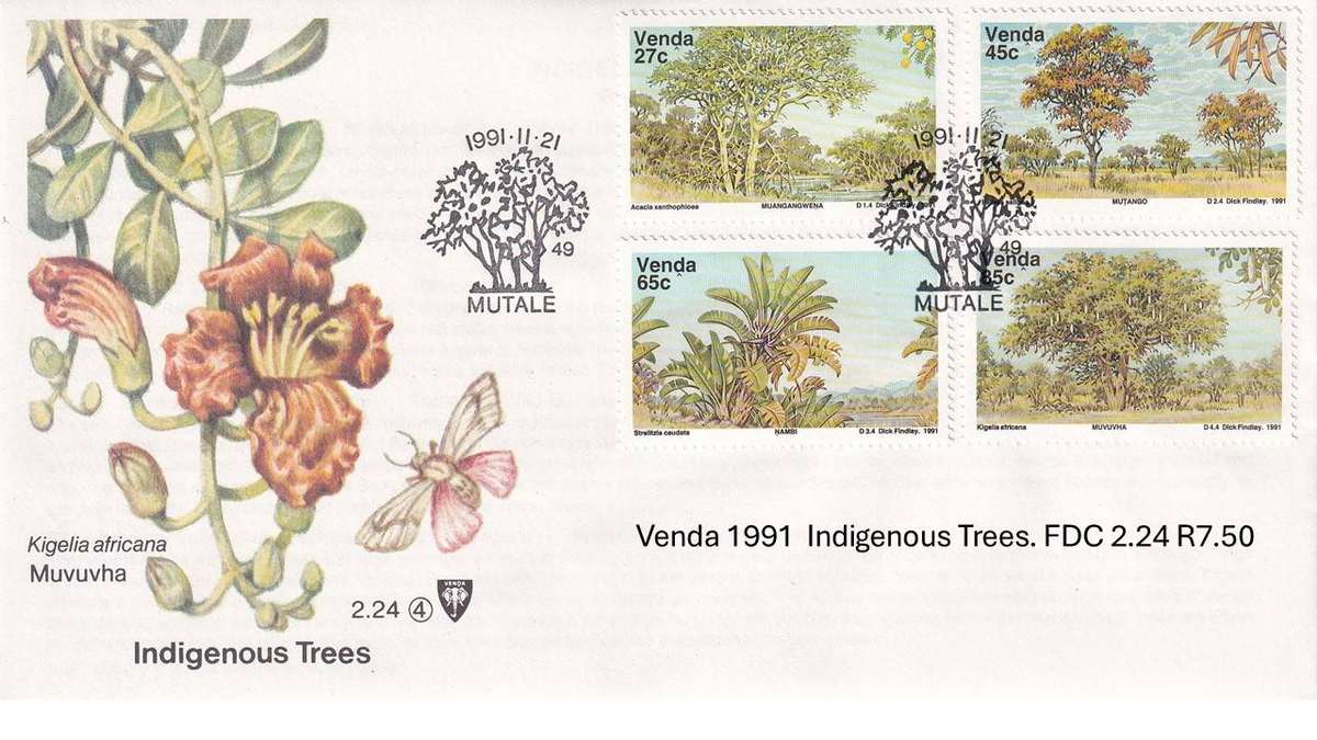 Venda 1991  Indigenous Trees. FDC 2.24 R7.50