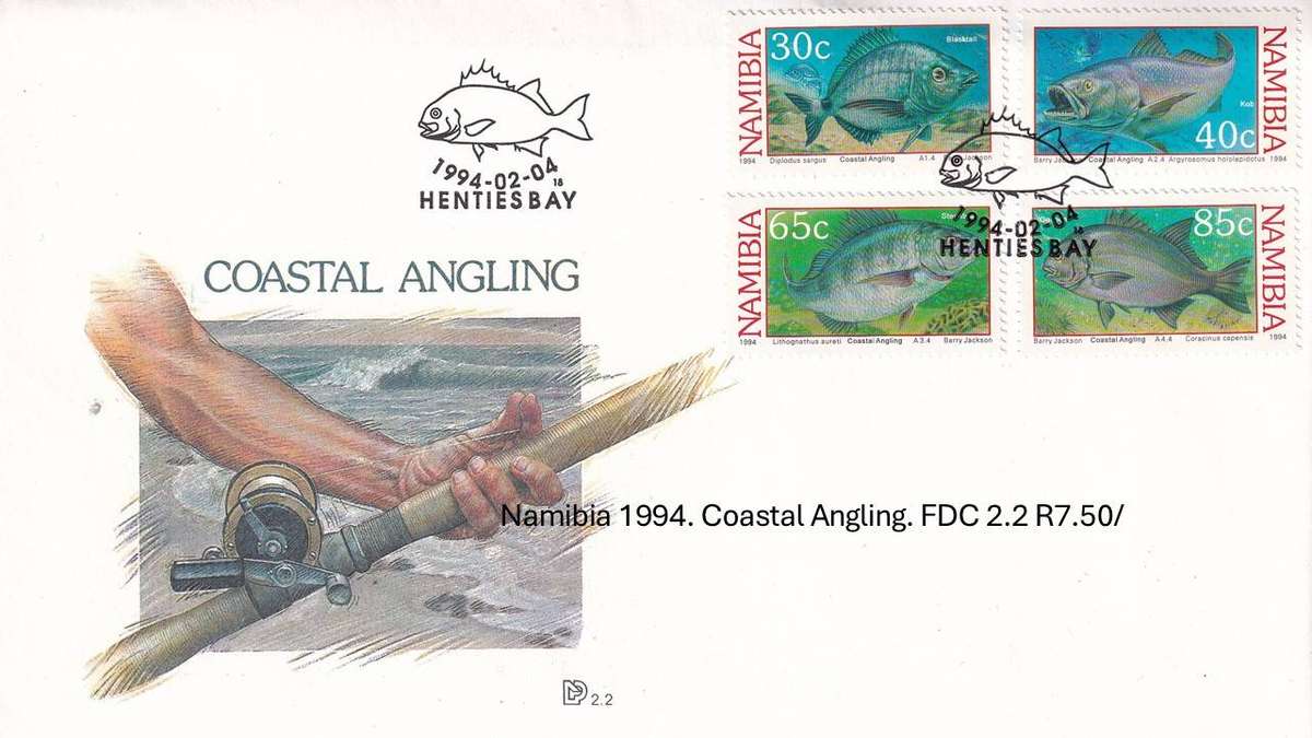 Namibia 1994. Coastal Angling. FDC 2.2 R7.50