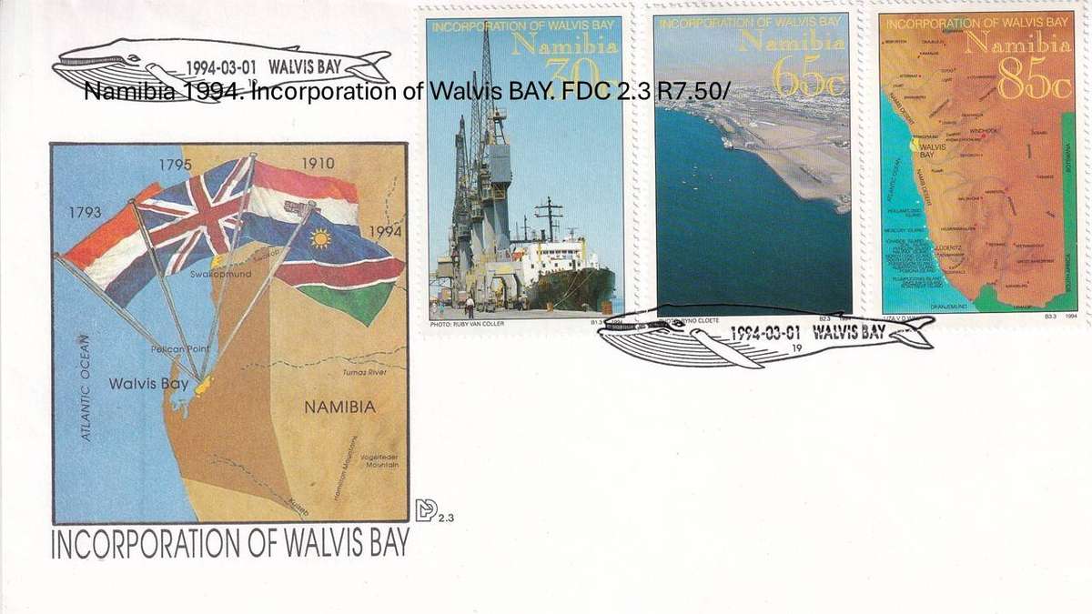 Namibia 1994. Incorporation of Walvis BAY. FDC 2.3 R7.50