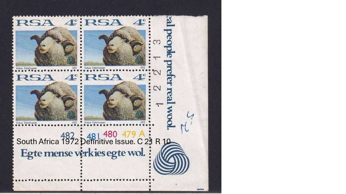 South Africa 1972 Definitive Issue. C 21 R 10