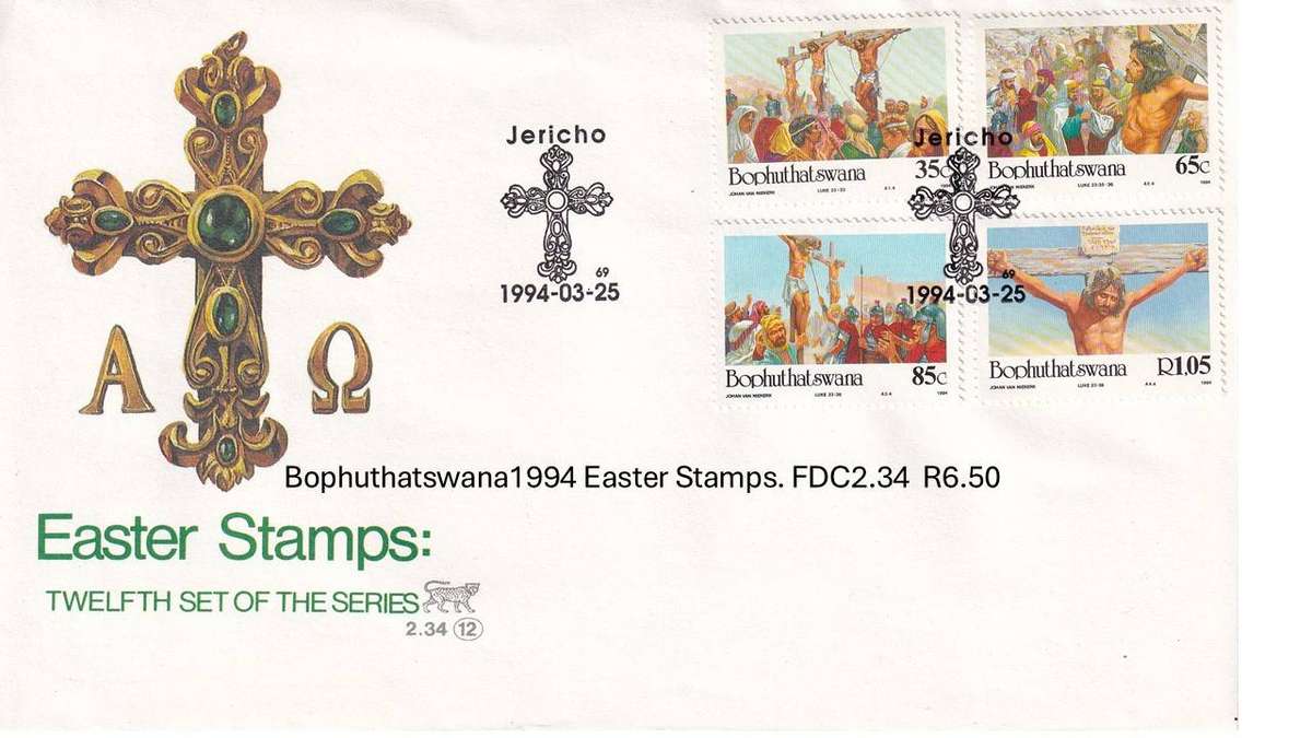 Bophuthatswana1994 Easter Stamps. FDC2.34  R6.50