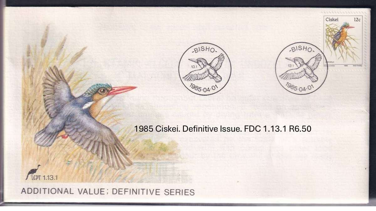 1985 Ciskei. Definitive Issue. FDC 1.13.1 R6.50