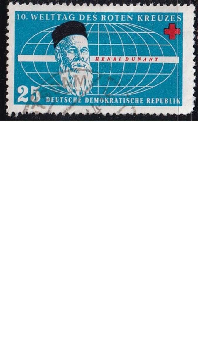 1957 International Day of Red Cross, DDR.