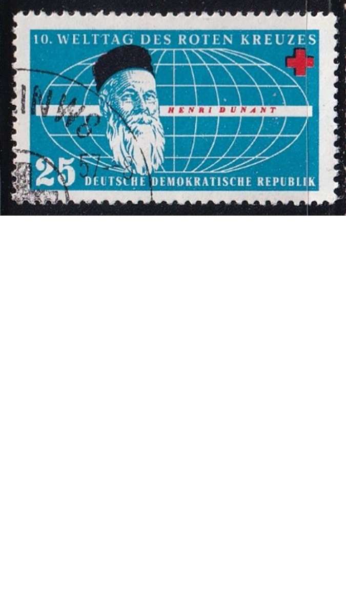 1957 International Day of Red Cross, DDR.