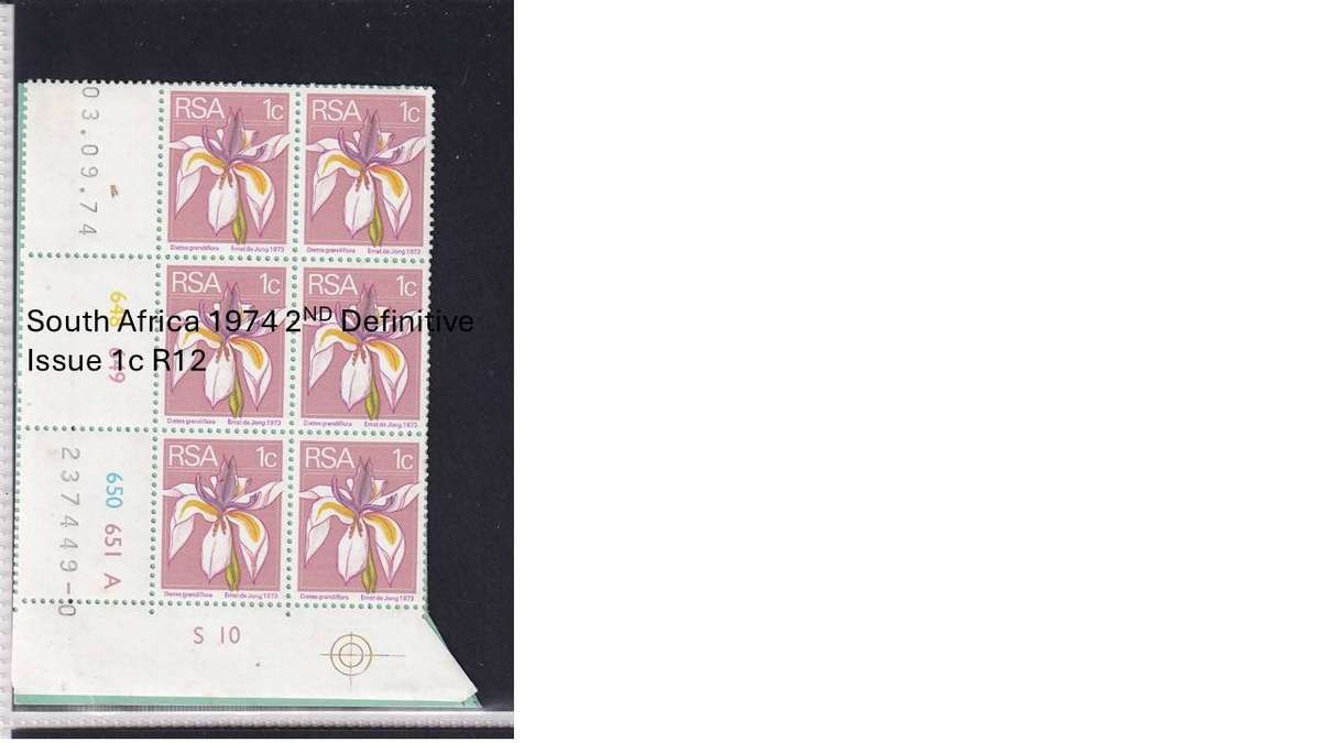 South Africa 1974 2ND Definitive Issue 1c R12