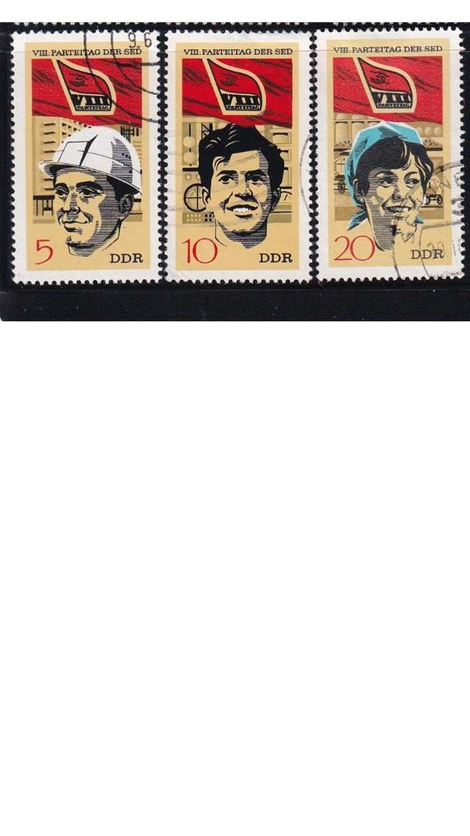1971 The 8th Congress of SED, DDR. Set not completed.