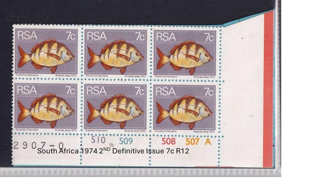 South Africa 1974 2ND Definitive Issue 7c R12