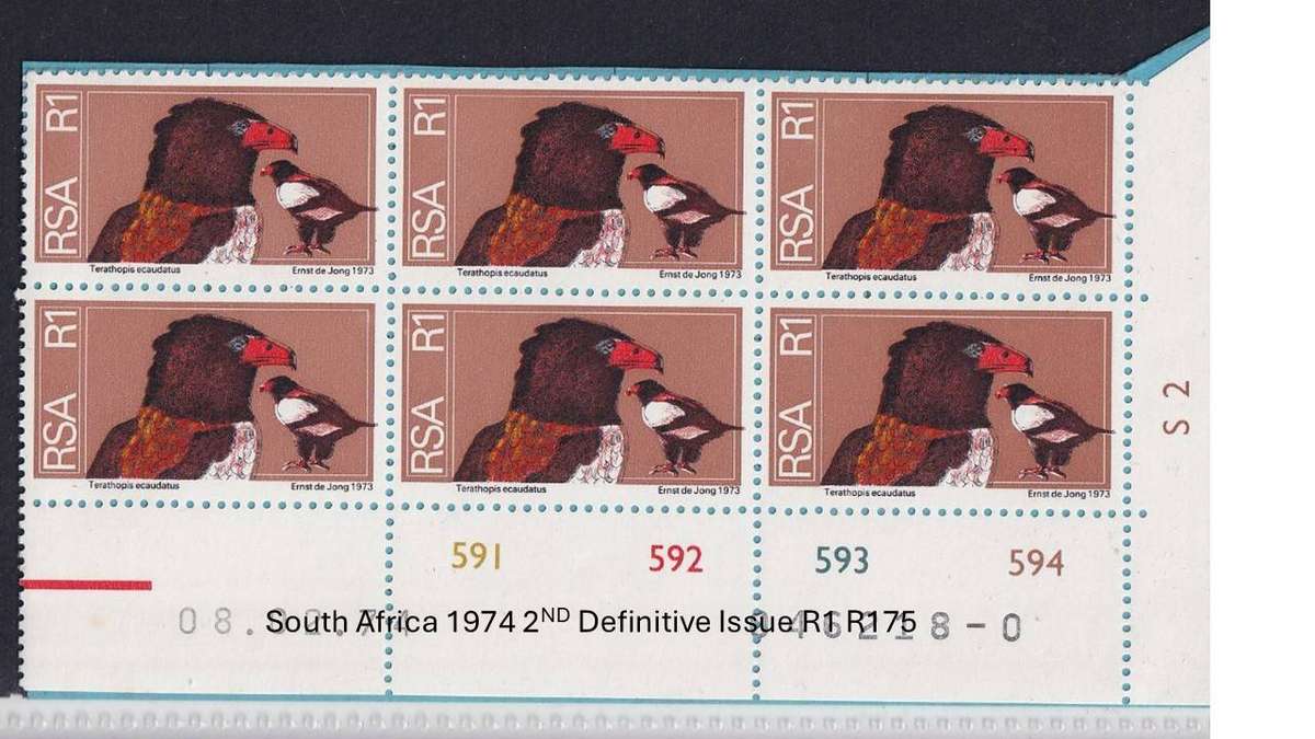 South Africa 1974 2ND Definitive Issue R1 R175