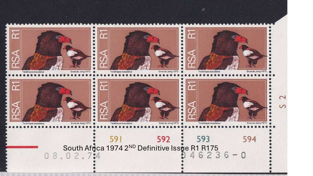 South Africa 1974 2ND Definitive Issue R1 R175
