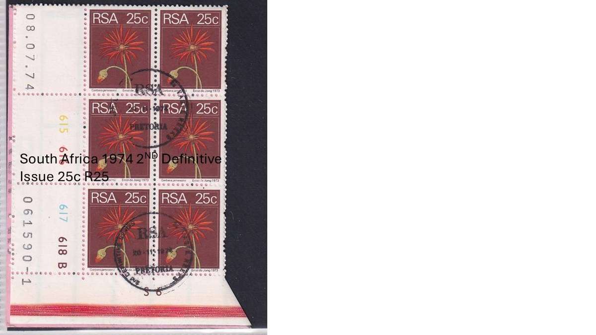 South Africa 1974 2ND Definitive Issue 25c R25