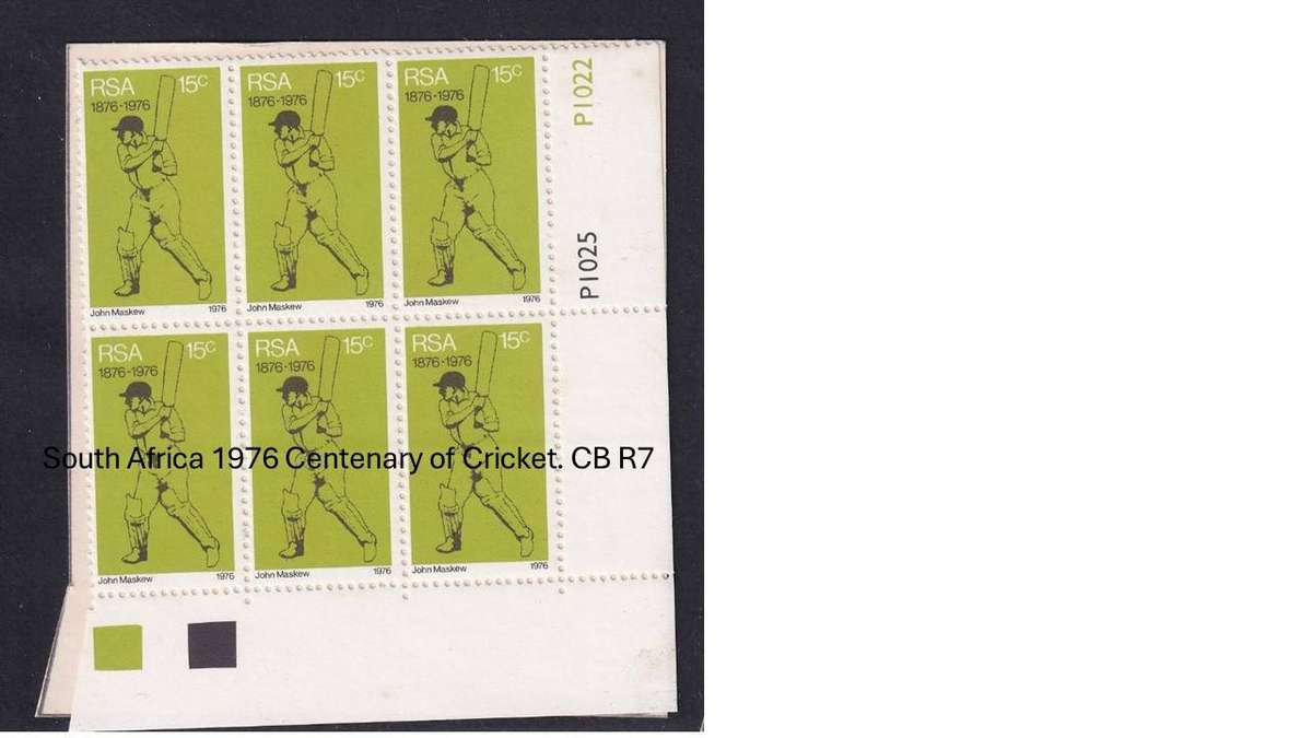 South Africa 1976 Centenary of Cricket. CB R7