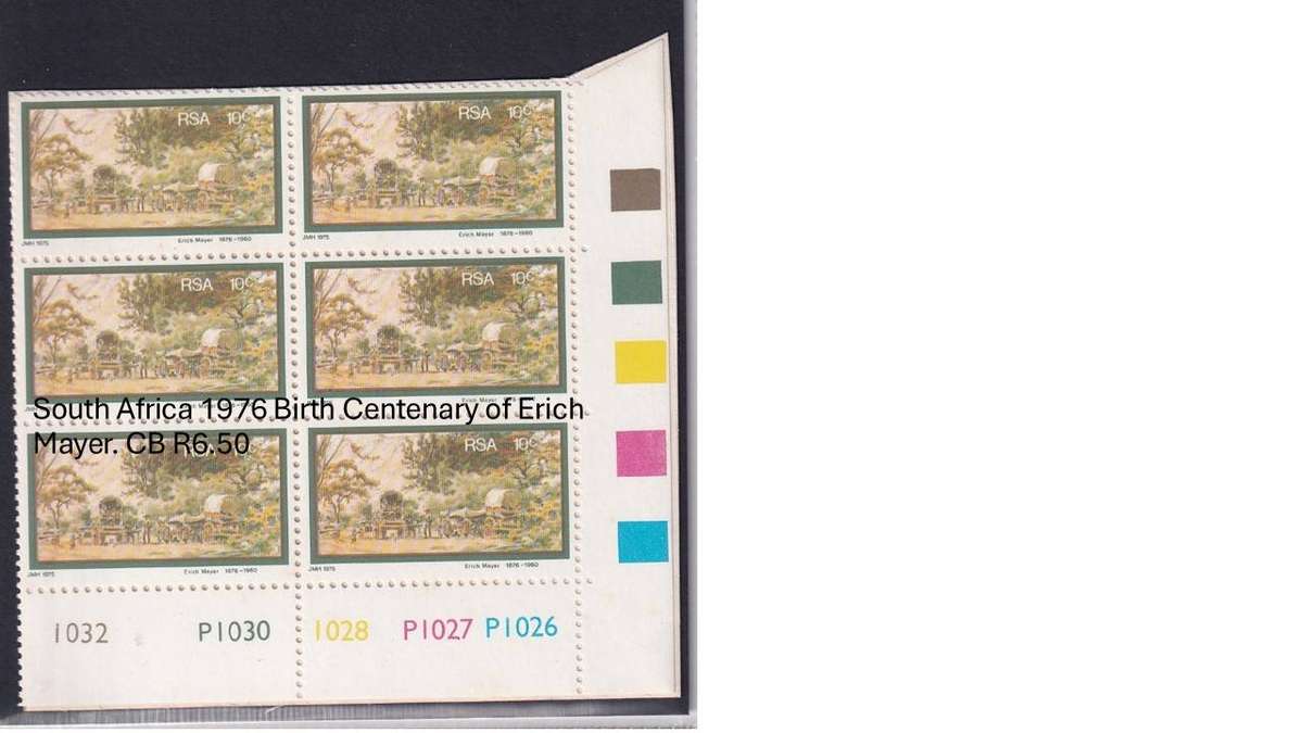 South Africa 1976 Birth Centenary of Erich Mayer. CB R6.50