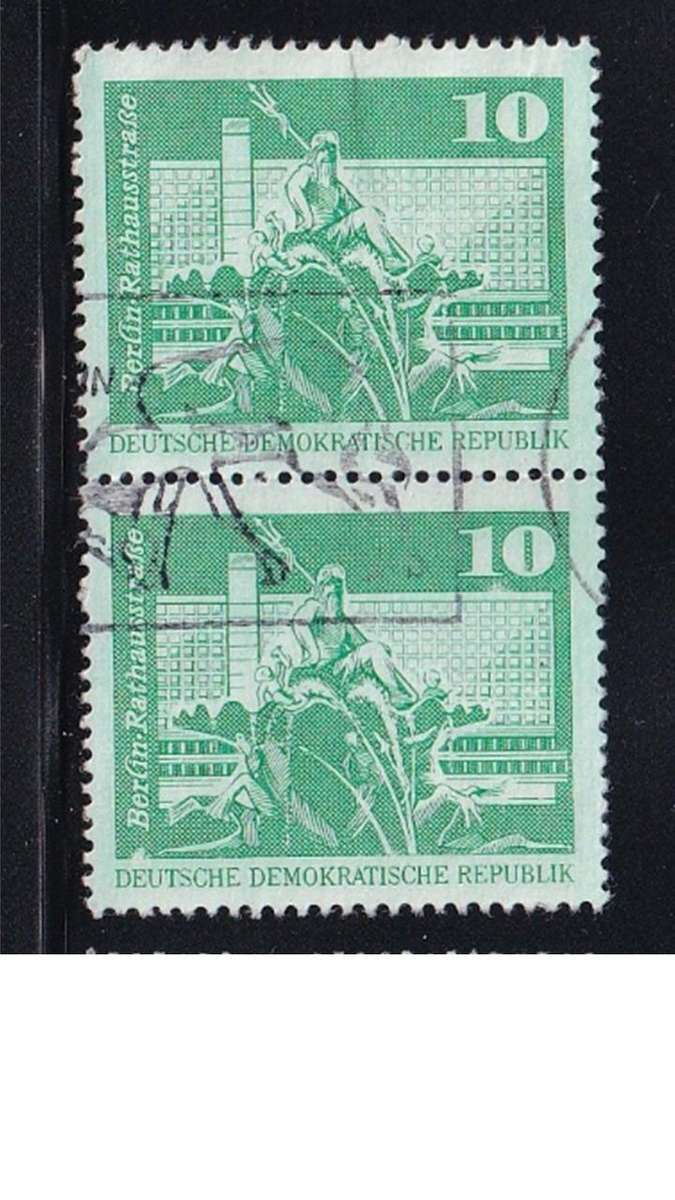 1973 Berlin Zoo and Rathausstrasse - Large Edition, DDR.