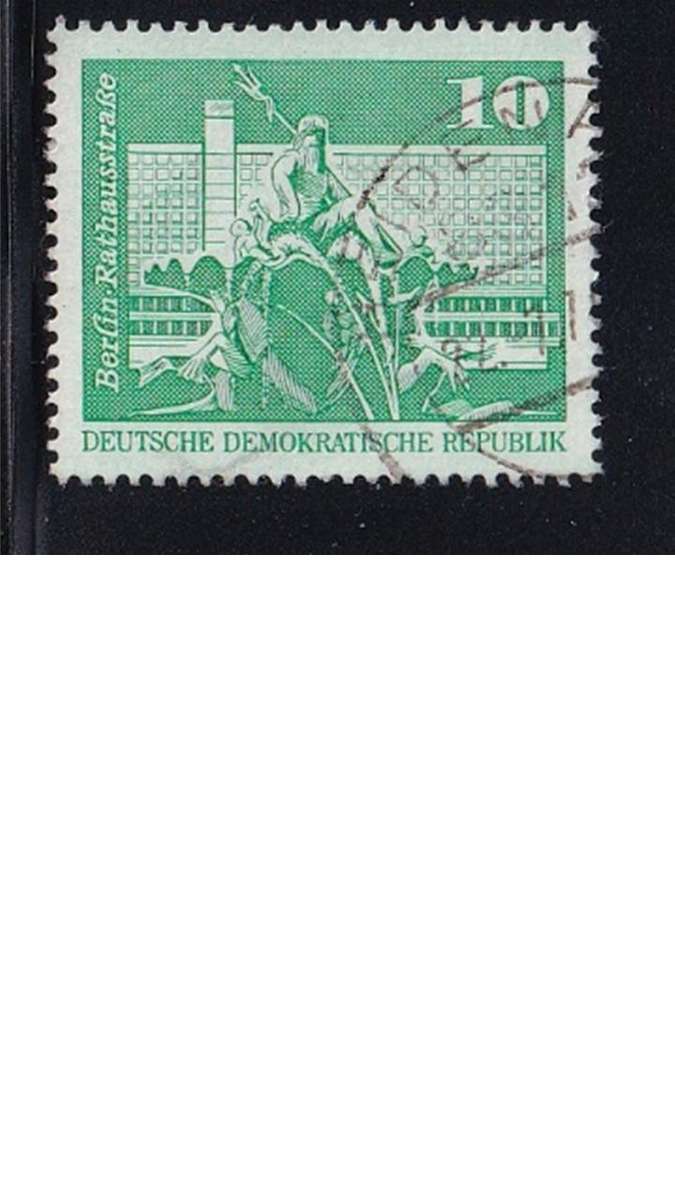 1973 Berlin Zoo and Rathausstrasse - Large Edition, DDR.
