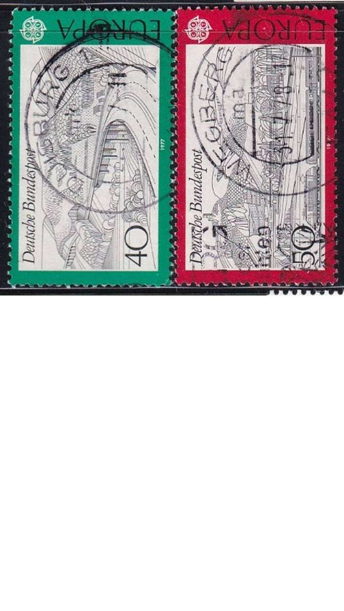 1977 EUROPA Stamps - Landscapes, Germany.