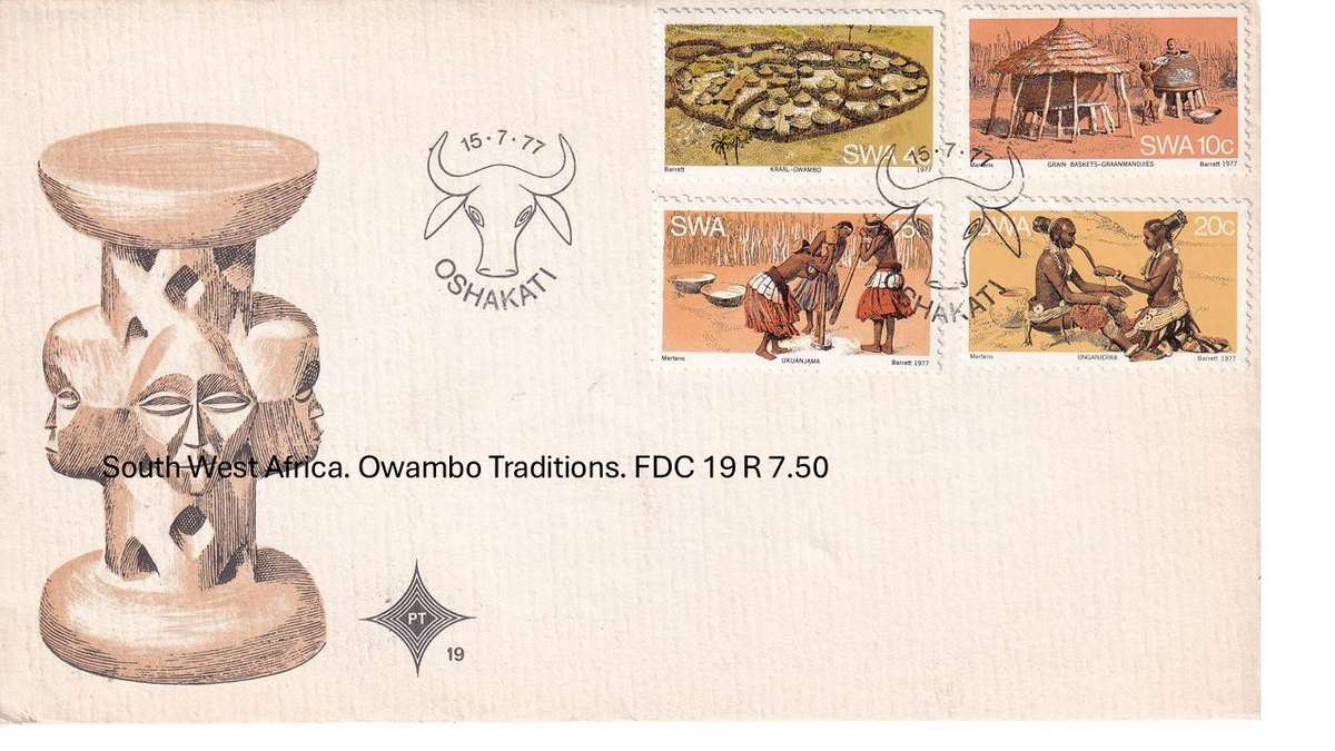South West Africa. Owambo Traditions. FDC 19 R7.50