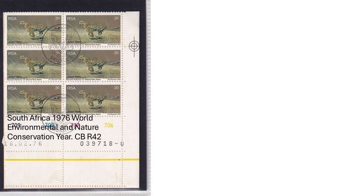 South Africa 1976 World Environmental and Nature Conservation Year. CB R42