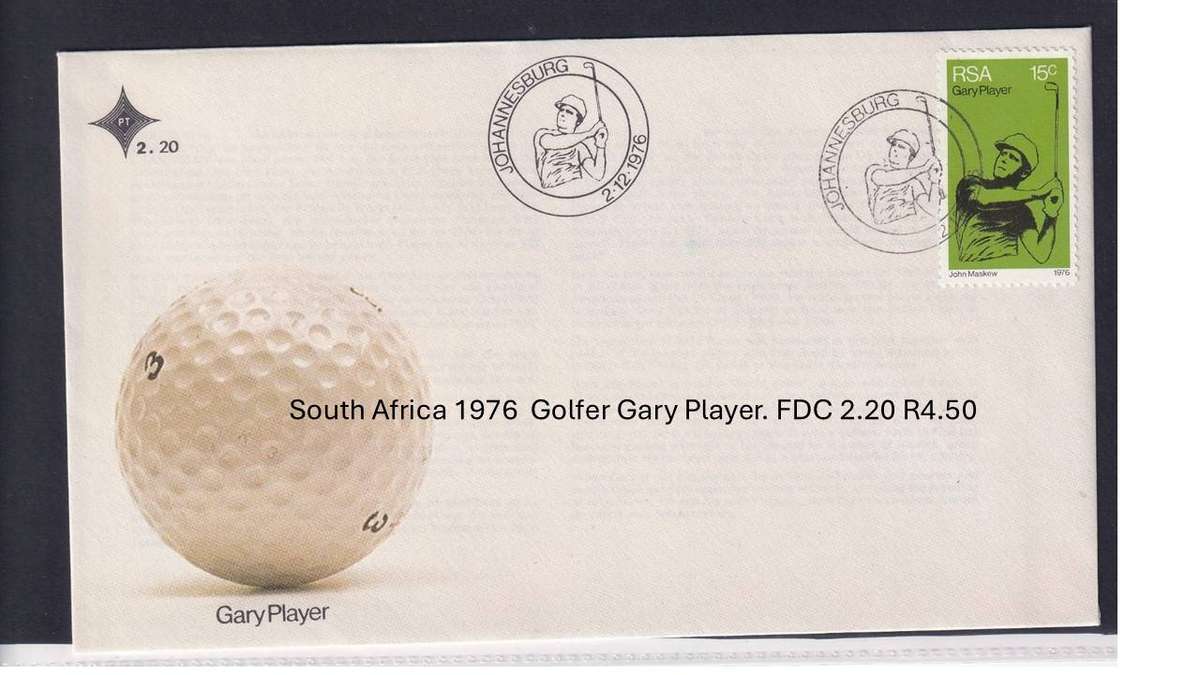 South Africa 1976  Golfer Gary Player. FDC 2.20 R4.50