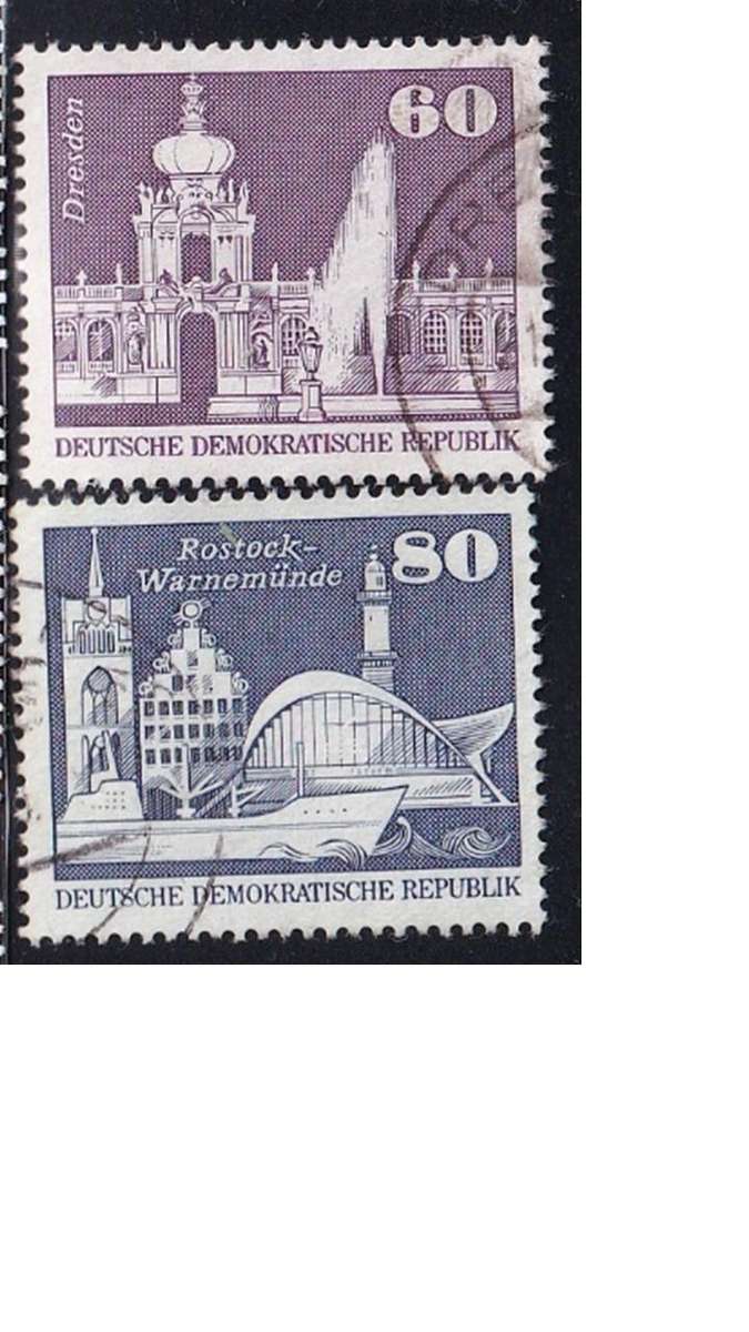 1974 New Daily Stamps, DDR.