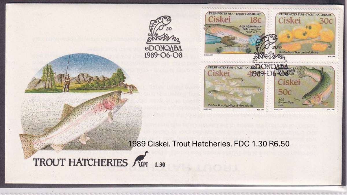 1989 Ciskei. Trout Hatcheries. FDC 1.30 R6.50
