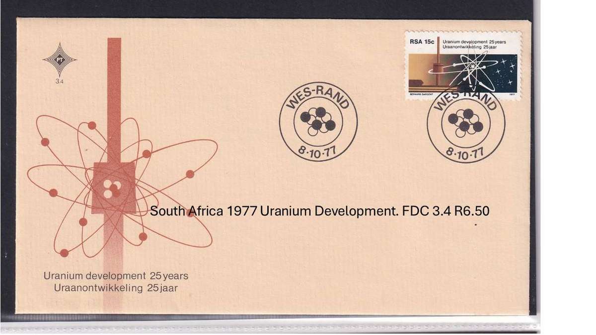 South Africa 1977 Uranium Development. FDC 3.4 R6.50