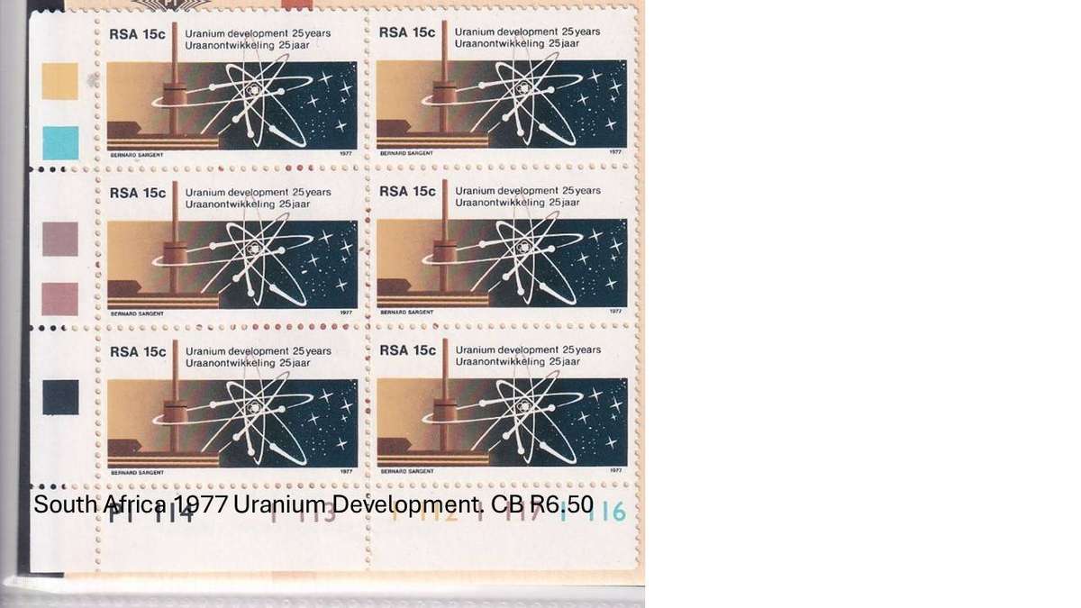 South Africa 1977 Uranium Development. CB R6.50