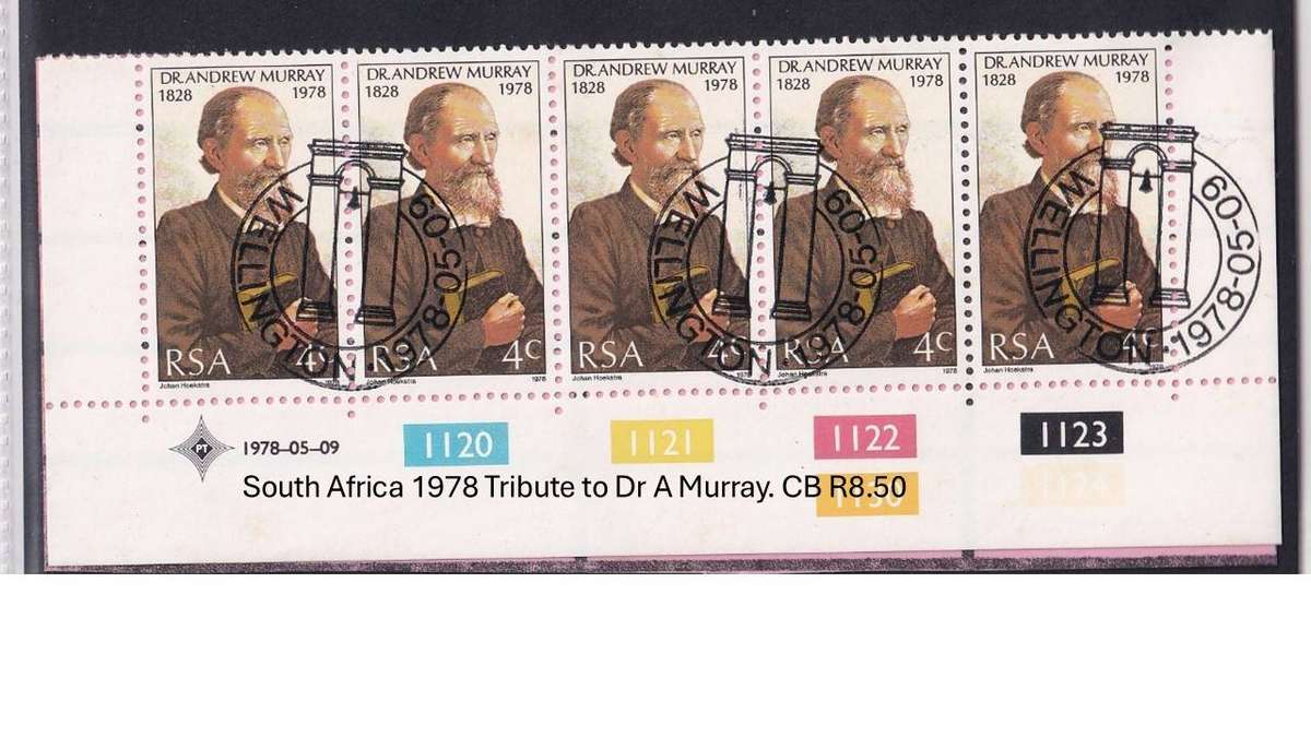 South Africa 1978 Tribute to Dr A Murray. CB R8.50