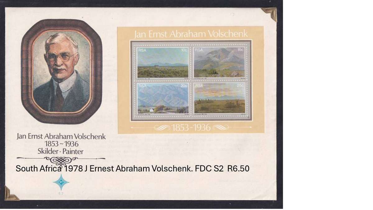 South Africa 1978 J Ernest Abraham Volschenk. FDC S2  R6.50