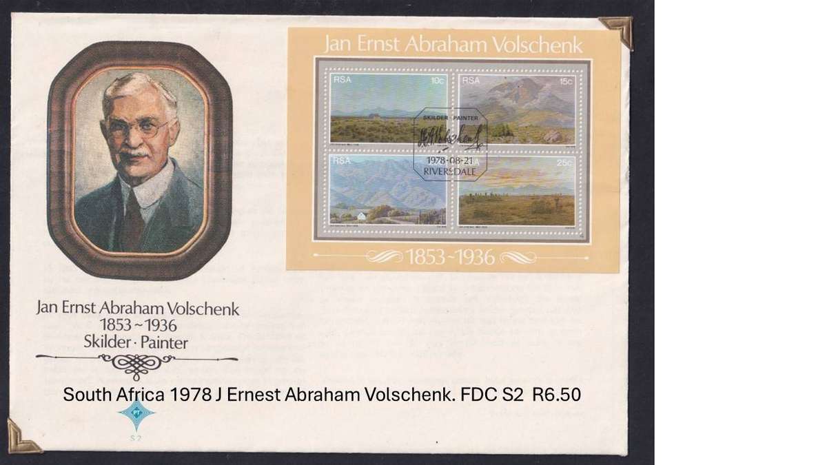 South Africa 1978 J Ernest Abraham Volschenk. FDC S2  R6.50