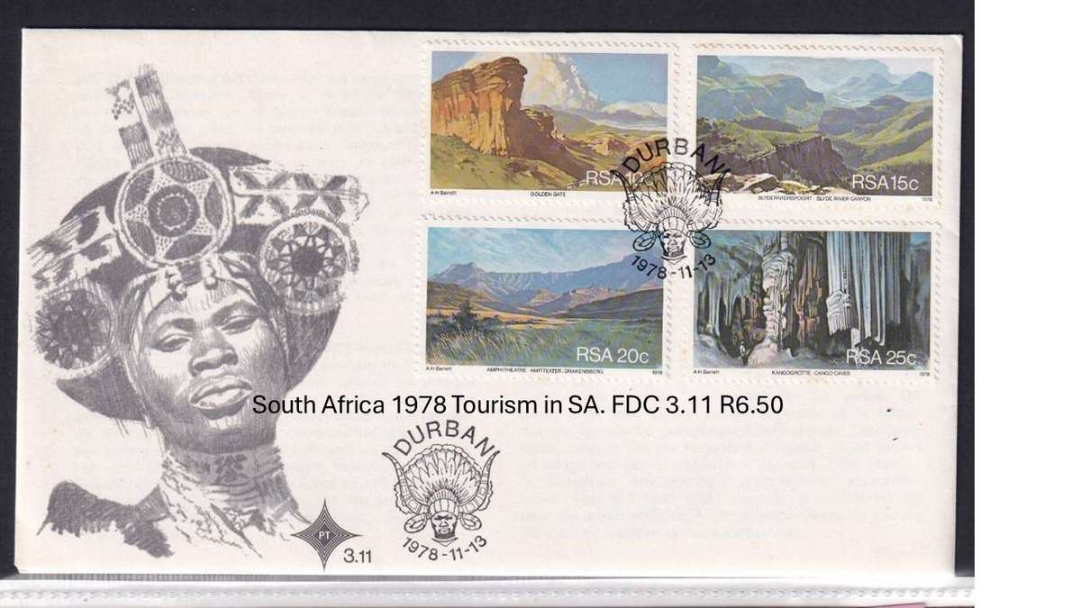 South Africa 1978 Tourism in SA. FDC 3.11 R6.50