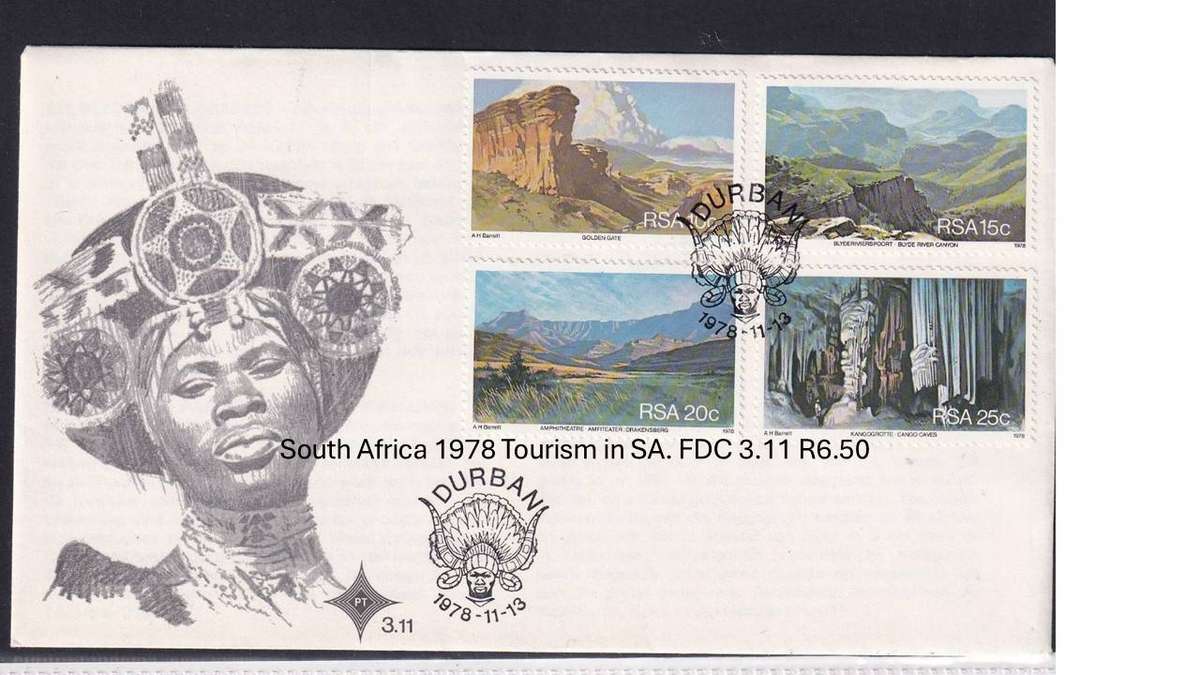 South Africa 1978 Tourism in SA. FDC 3.11 R6.50
