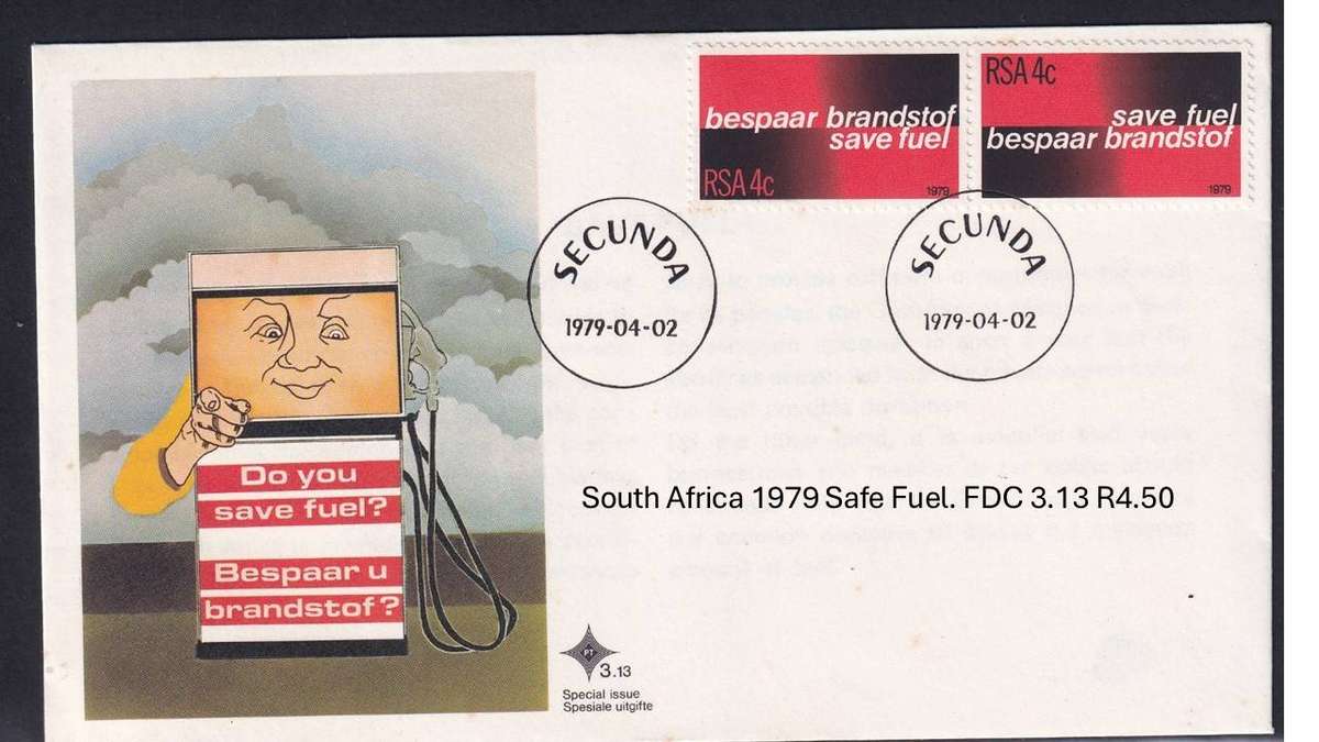 South Africa 1979 Safe Fuel. FDC 3.13 R4.50