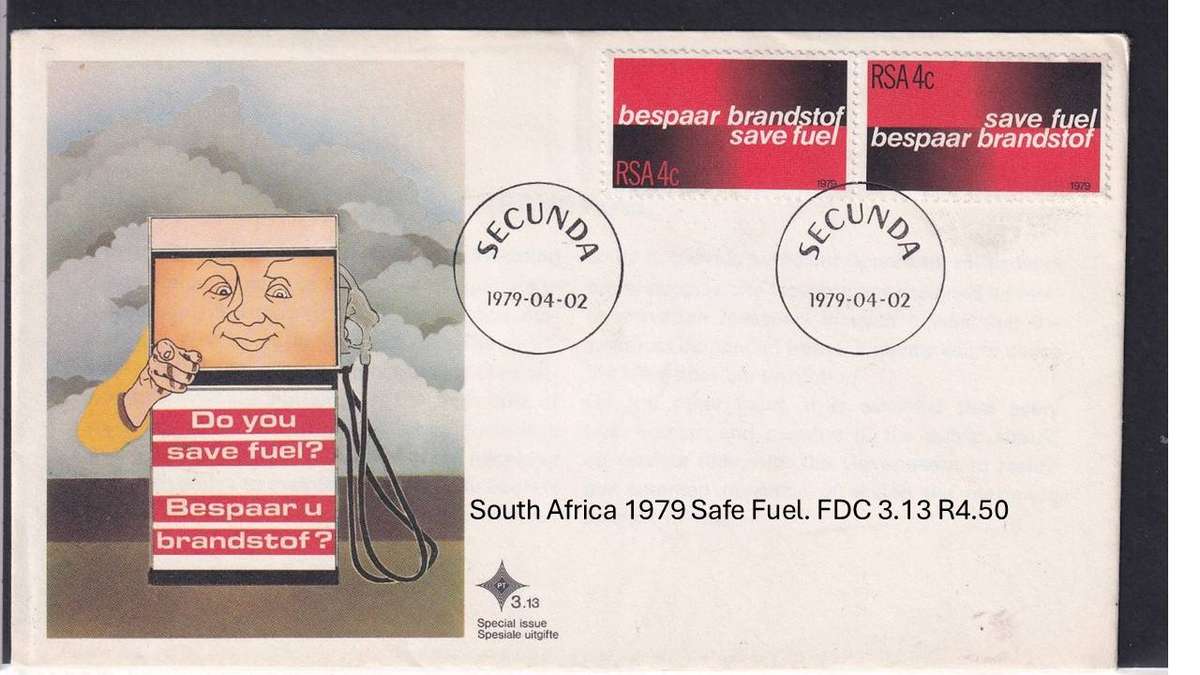 South Africa 1979 Safe Fuel. FDC 3.13 R4.50