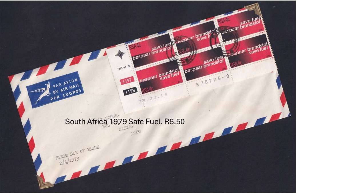 South Africa 1979 Safe Fuel. R6.50