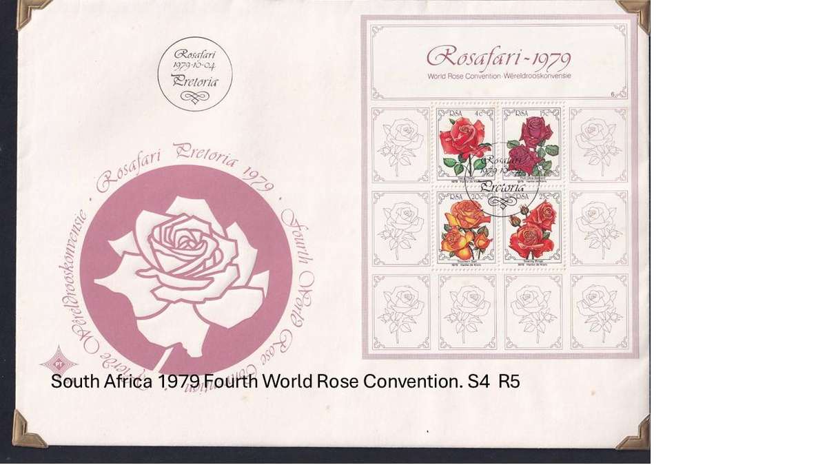 South Africa 1979 Fourth World Rose Convention. S4  R5