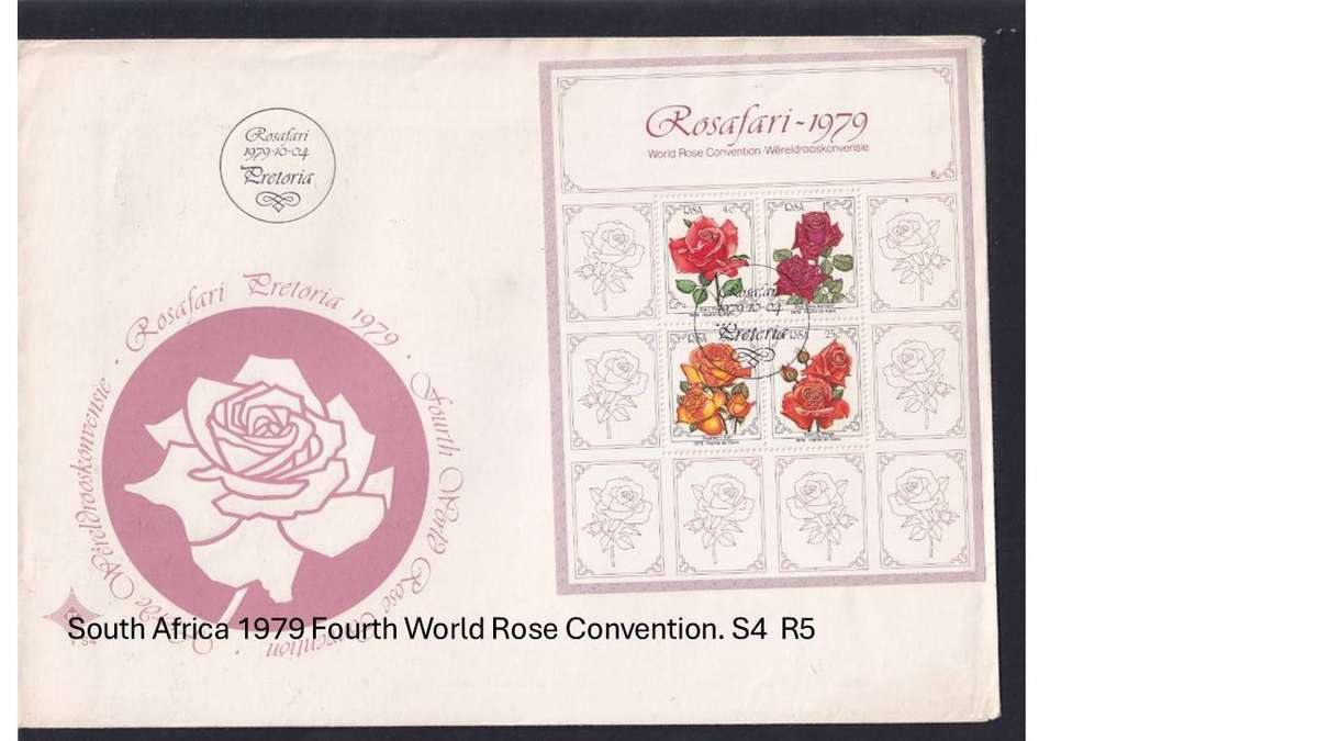 South Africa 1979 Fourth World Rose Convention. S4  R5