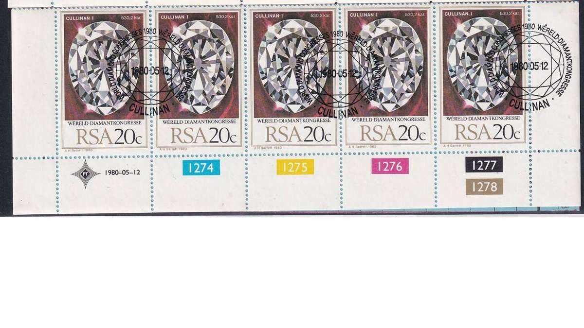 South Africa 1980 World Diamond Congress. CS R16.50