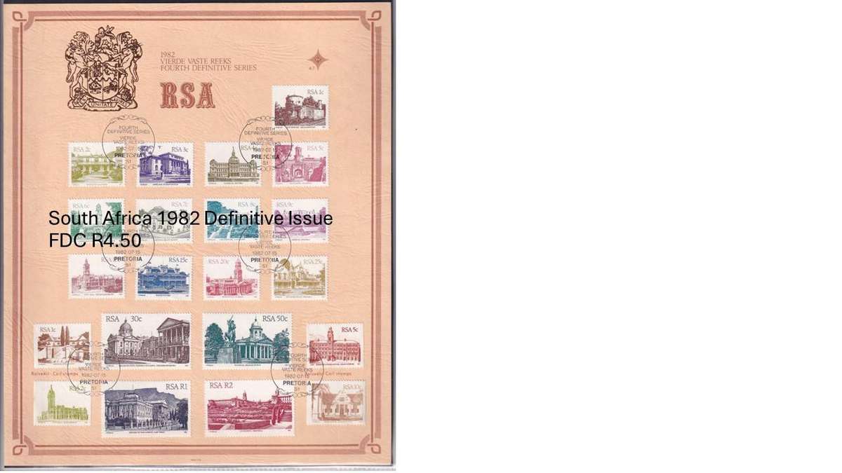 South Africa 1982 Definitive Issue FDC R4.50