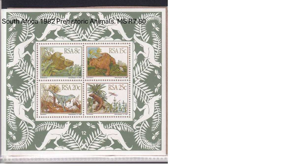 South Africa 1982 Prehistoric Animals. MS R7.60