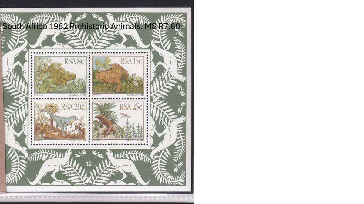 South Africa 1982 Prehistoric Animals. MS R7.60