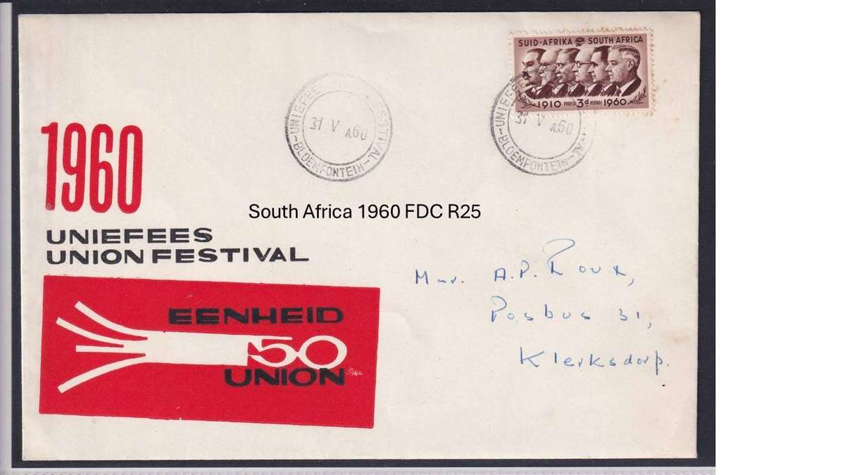 South Africa 1960 FDC R25