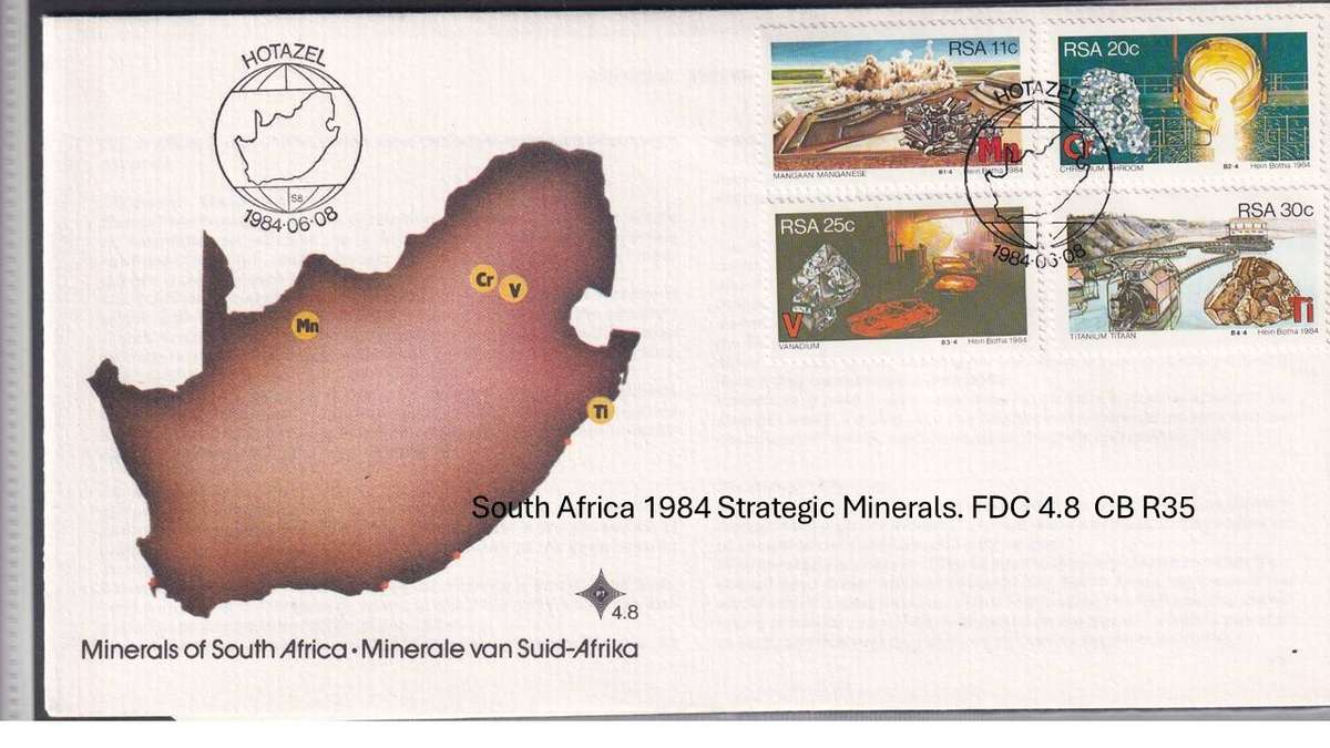 South Africa 1984 Strategic Minerals. FDC 4.8  CB R35