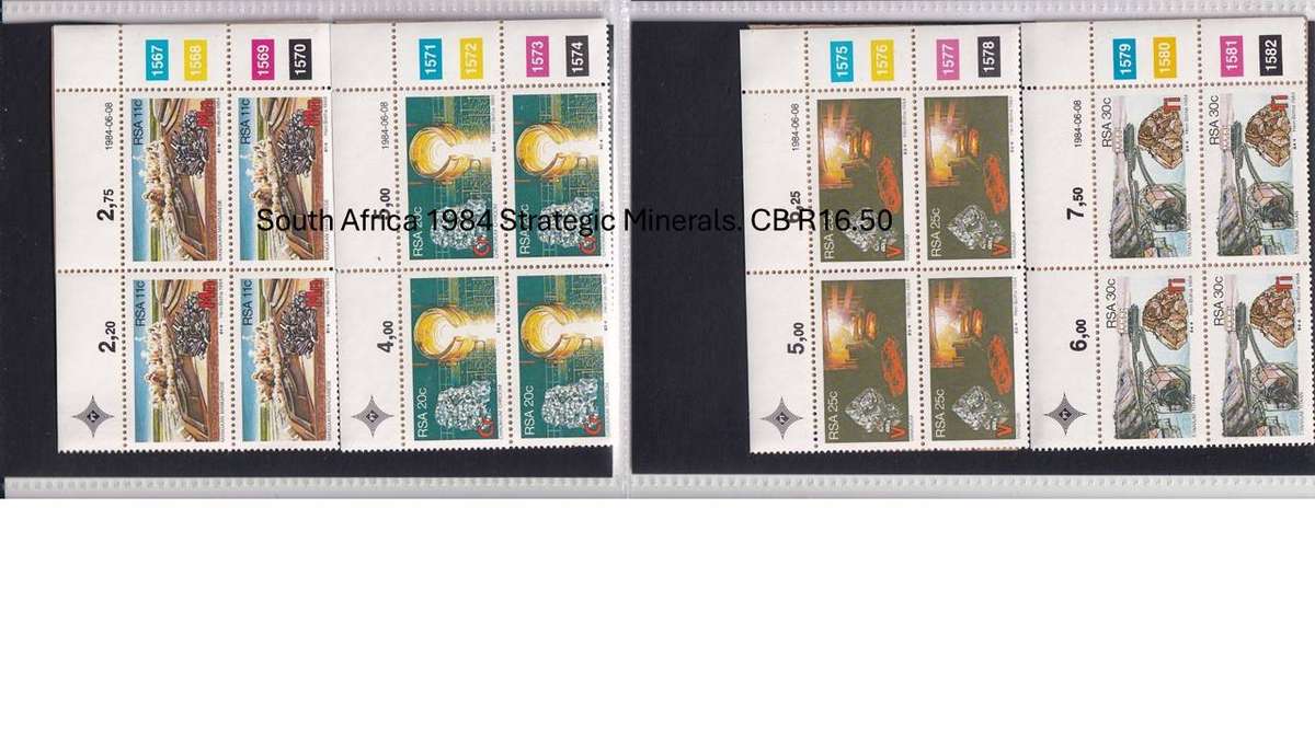 South Africa 1984 Strategic Minerals. CB R16.50