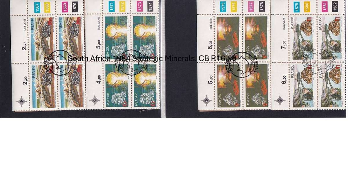 South Africa 1984 Strategic Minerals. CB R16.50