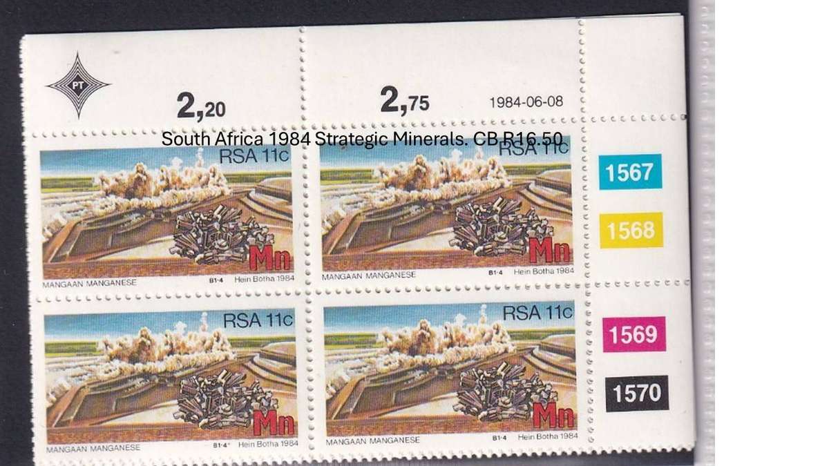 South Africa 1984 Strategic Minerals. CB R16.50