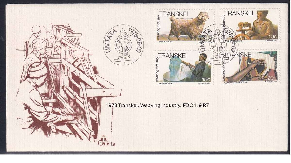 1978 Transkei. Weaving Industry. FDC 1.9 R7