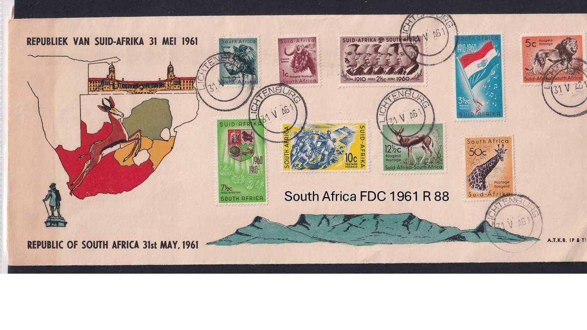South Africa FDC 1961 R 88